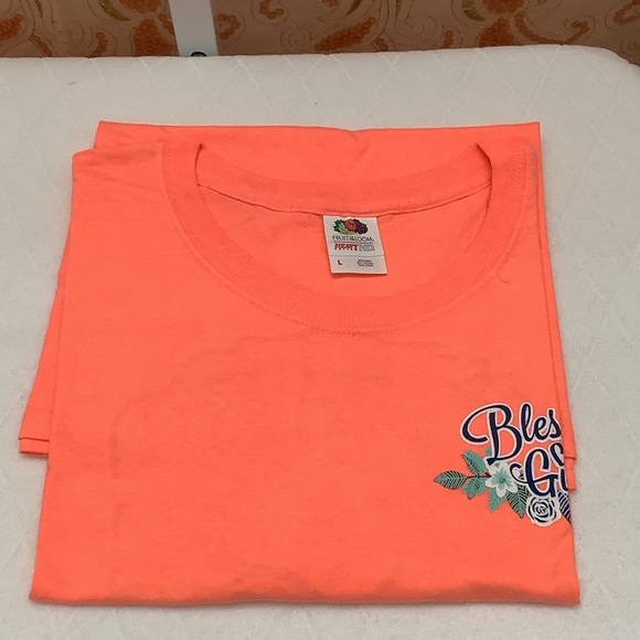 Fruit of the Loom Tops - Fruit of the Loom Coral Short Sleeve Tee